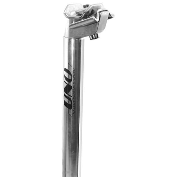 Cykelsadelstolpe UNO L: 300 mm Ø27,2 Silver