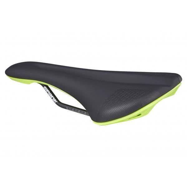 MTB-sadel - SPANK - Oozy 280 - Svart/Grön - 144x265 mm