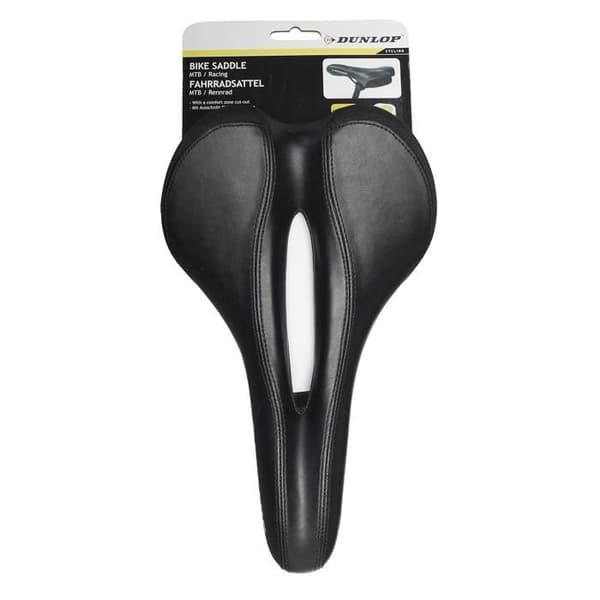 Cykelsadel - Dunlop - 41968 - Svart - Génoise - MTB