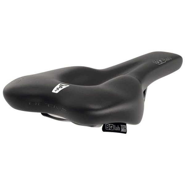 Sadel - Sqlab sadelstolpe - 2390 - 610 M-D Active VTC cykelsadel Unisex-Adult, Svart, 14 cm