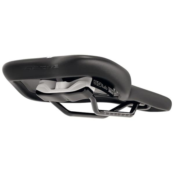 Sadel - Sqlab sadelstolpe - 2390 - 610 M-D Active VTC cykelsadel Unisex-Adult, Svart, 14 cm