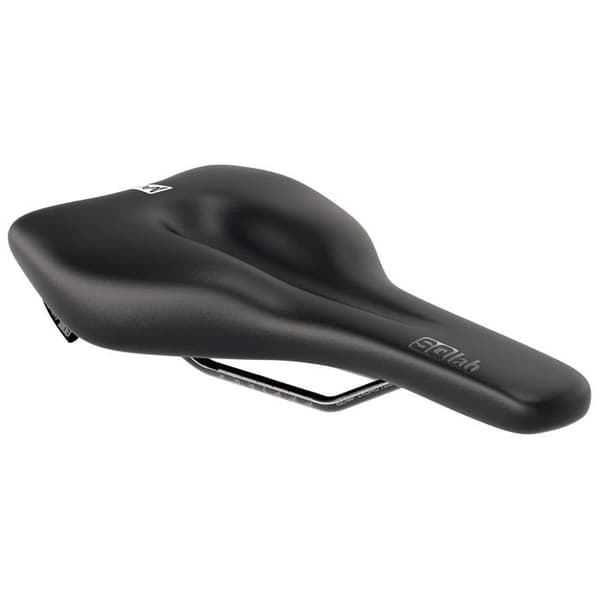 Sadel - Sqlab sadelstolpe - 2390 - 610 M-D Active VTC cykelsadel Unisex-Adult, Svart, 14 cm