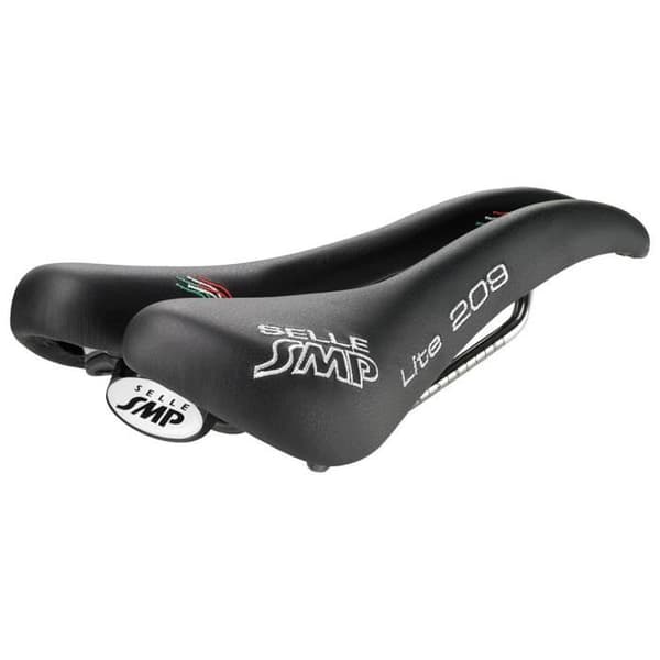 SMP Lite herrsadel svart - MTB/racercykel - Vera Pelle äkta läder - 310 g