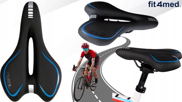 Cykelsadel gel sportsadel bekväm mjuk bred luftflöde