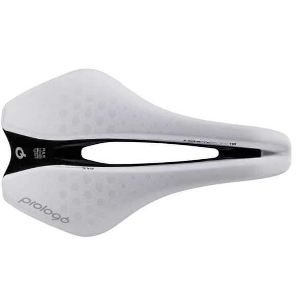 Sadel Prologo Dimension Tri Tirox - vit/svart - 143 mm