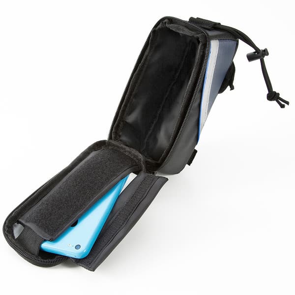 Cykelväska för smartphones - 18 x 8,5 x 8,5 cm, svart/grå/blå