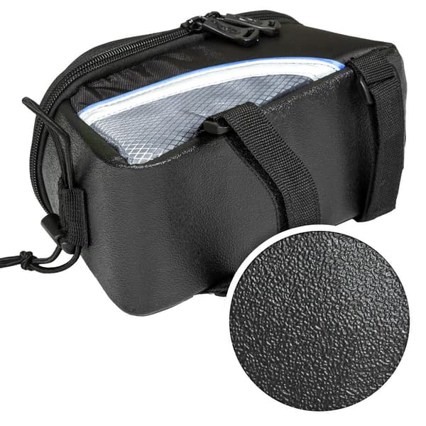Cykelväska för smartphones - 18 x 8,5 x 8,5 cm, svart/grå/blå