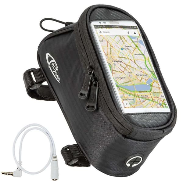 Cykeltaske til smartphone - 20 x 9,5 x 10 cm,sort