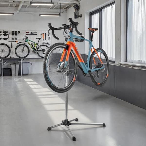 Cykel reparationsstativ inkl. værktøjsbakke - sort