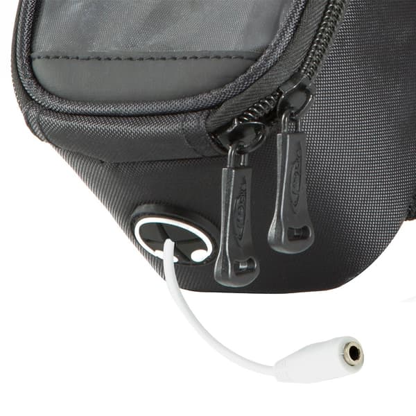 Cykeltaske til smartphone - 20 x 9,5 x 10 cm,sort/grå/rød