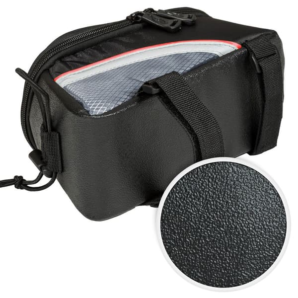 Cykeltaske til smartphone - 20 x 9,5 x 10 cm,sort/grå/rød