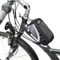 Miniatyrbillede 4 af 8: Cykeltaske til smartphone - 20,5 x 10 x 10,5 cm,sort/grå/rød