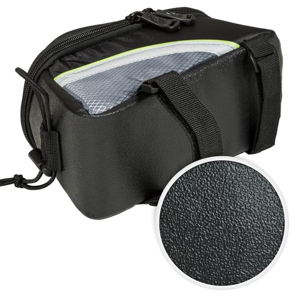 Cykeltaske til smartphone 18 x 8,5 x 8,5 cm sort/grå/grøn