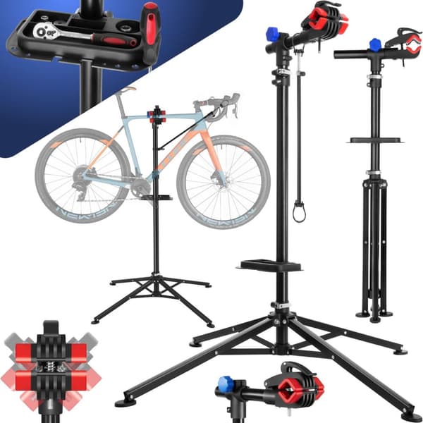 Cykel-reparationsstativ - sort