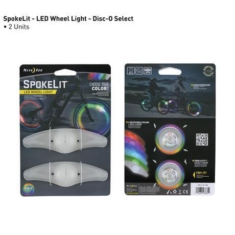 NITE IZE SPOKELIT LED WHEEL LIGHT DISC-O, ekerbelysning med skiftande färger