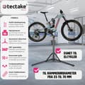 Miniatyrbillede 2 af 11: Cykelstativ Jan, foldbar og højdejusterbar - grå/sort