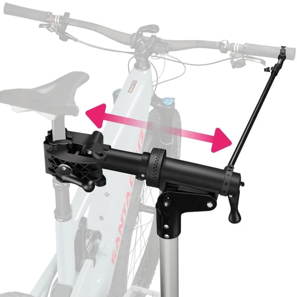 Cykelreparationsställ Jan - Fällbar och höj- och sänkbar, lämplig för elcyklar - grå/svart