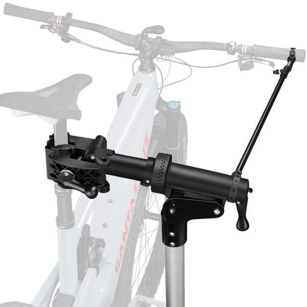 Cykelreparationsställ Jan - Fällbar och höj- och sänkbar, lämplig för elcyklar - grå/svart