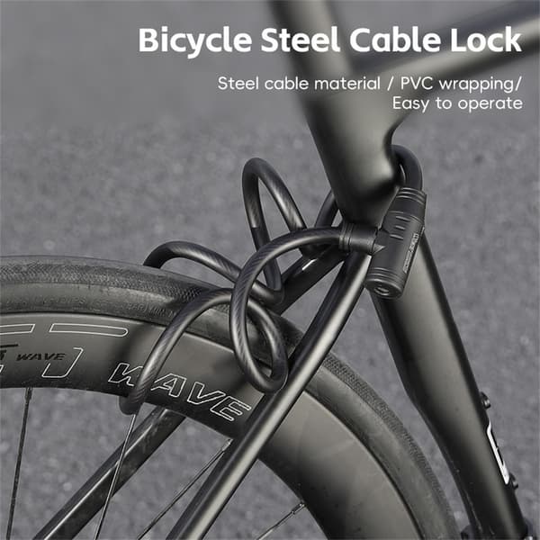 WEST BIKING Cykel Elcykel Moped Stål Lås Cykellås Kedjelås Stöldskydd MTB
