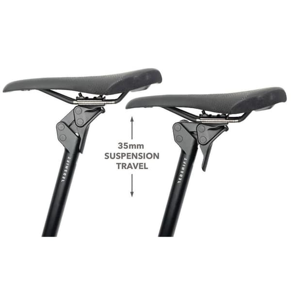 Redshift Sports Affjedret Sadelpind Shockstop Søvfarvet 245-280 mm / 27.2 mm