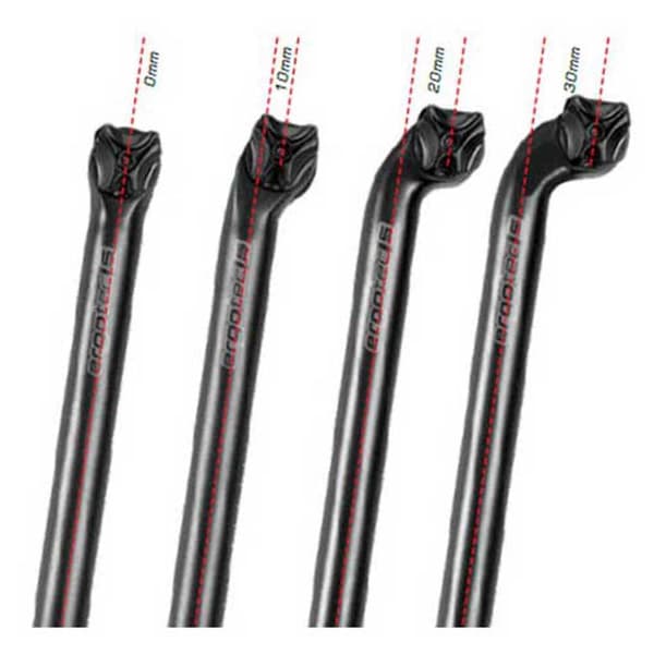 Ergotec Satulatolppa Viper 0 Musta 400 mm / 31.6 mm