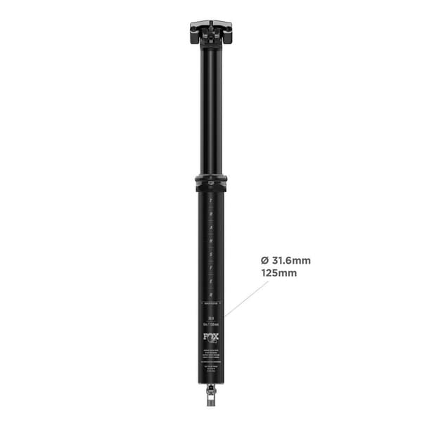Fox Teleskooppinen Satulatolppa 2021 Transfer Performance Series Elite Musta 199-310 mm / 31.6 mm