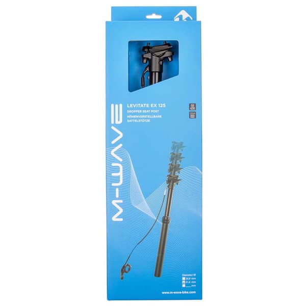M-wave Dropper Sadelstolpe Levitate Ex 125 Hight Adjustable 125 Mm Svart 280-405 mm / 30.9 mm