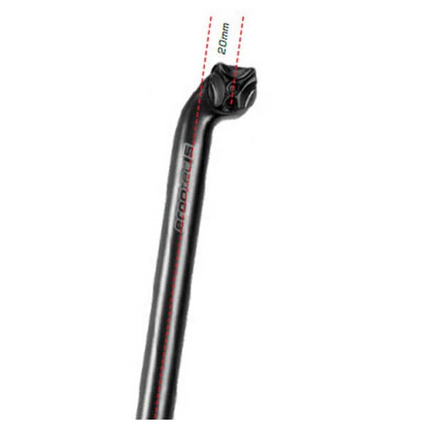 Ergotec Viper 20 Satulatolppa Musta 400 mm / 31.6 mm