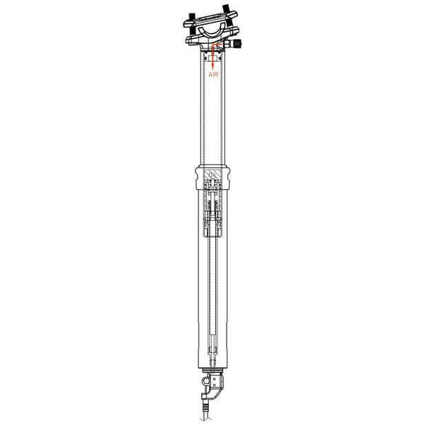 Switch Sws 120 Mm Dropperstolpe Silver 285-405 mm / 30.9 mm