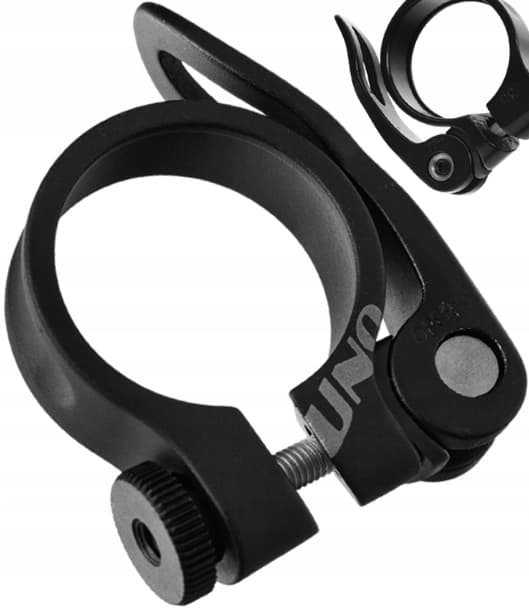 UNO QR 34,9 mm sadelpindsklemme mat sort