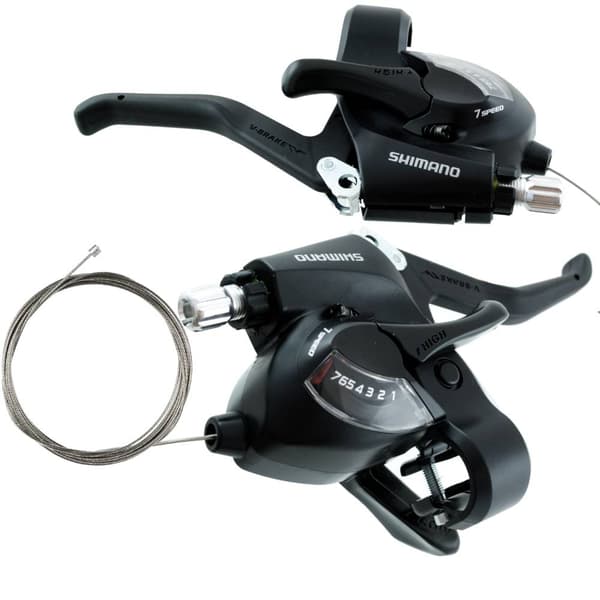 Vaihdevipu Oikea Taka Musta Shimano ST-EF41 7 Vaihteinen