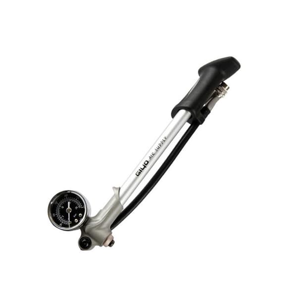 300psi hopfällbar högtryck cykelluftchockpump med spak och mätare, lämplig för gaffel- och bakfjädring mountainbikes