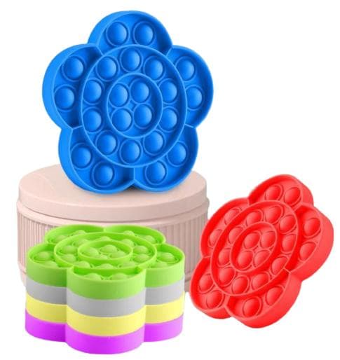 Popit Fidget Pop It  Blomma 4st Färger