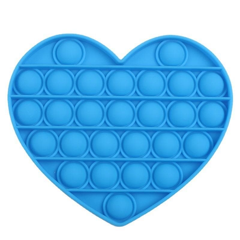 Fidget Toys - Pop It - Blå Hjärta