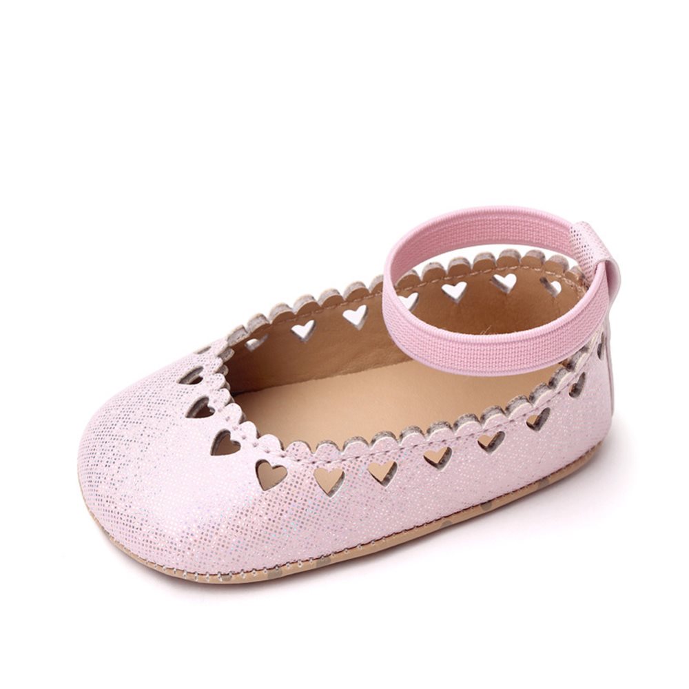 Baby Girls Toddler Shoes Casual Pu Leather Hollow out Heart shape