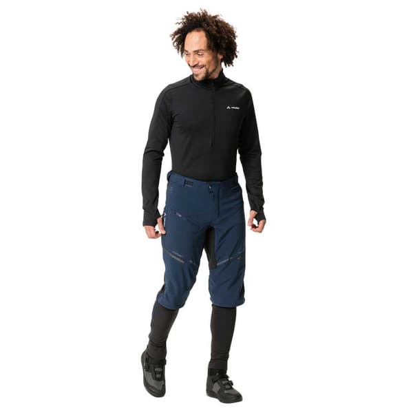 Vaude Bike Bukser Virt Softshell Ii Blå M Mand