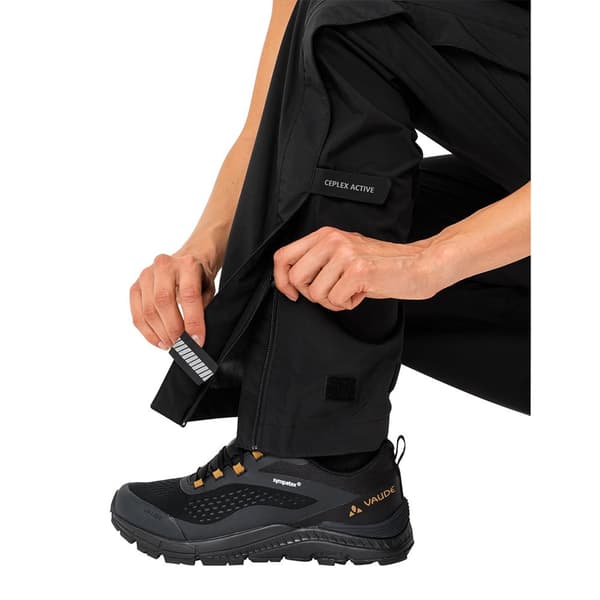 Vaude Byxor Yaras Rain Zip Svart 40 Kvinna