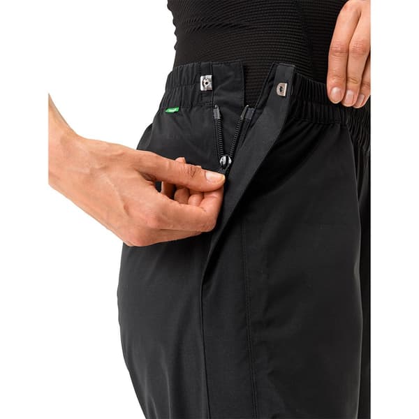 Vaude Byxor Yaras Rain Zip Svart 40 Kvinna