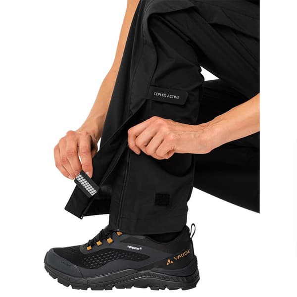 Vaude Housut Yaras Rain Zip Musta 42 Nainen