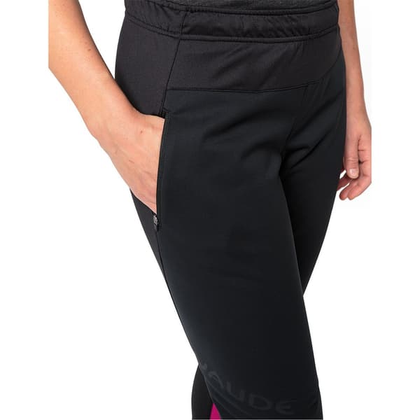 Vaude Bike Wintry V Bukser Sort,Rosa 38 Kvinde