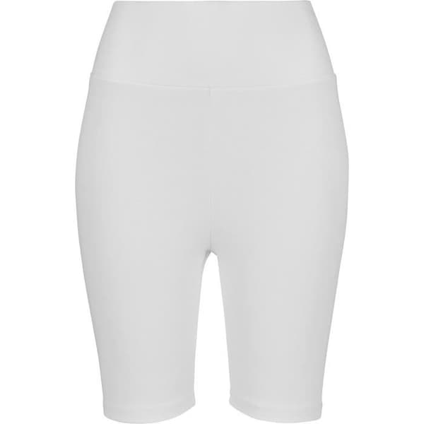 Kort Cyklist Dam - Urban Classics - Hög Midja - Paket med 2 - Svart/Vit - 95% Bomull
