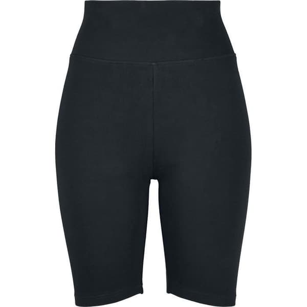 Kort Cyklist Dam - Urban Classics - Hög Midja - Paket med 2 - Svart/Vit - 95% Bomull