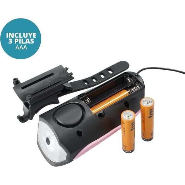 TM Electron LED cykellykta - Rosa - Ksonore 140 dB - Att se - Vuxen