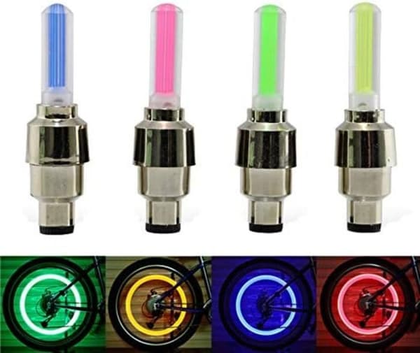 8-pack cykelhjul Light Up LED-belyst ventillock