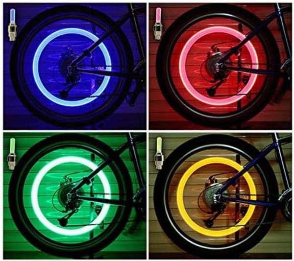 8-pack cykelhjul Light Up LED-belyst ventillock