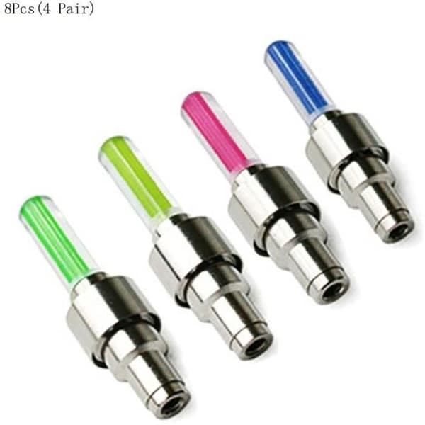 8-pack cykelhjul Light Up LED-belyst ventillock