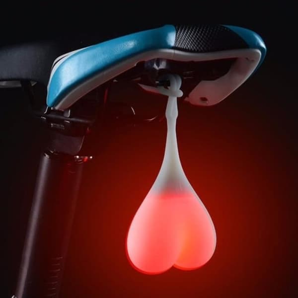 Upphängd röd hjärtformad LED cykelbaklykta - WEWOO
