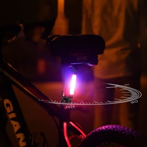 ThorFire Cykelljus Cykelljus Baklykta Super Ljus Cykelstrålkastare USB Uppladdningsbar 5 lägen Vattentät LED Cykellampa