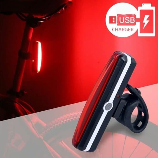 LED-cykelbakljus USB uppladdningsbar cykellampa - Ultraljusrött bakljus Lätt att installera