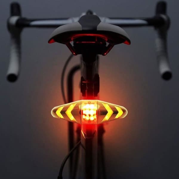 Trådlös fjärrkontroll för cykel blinkers - USB-laddningsversion